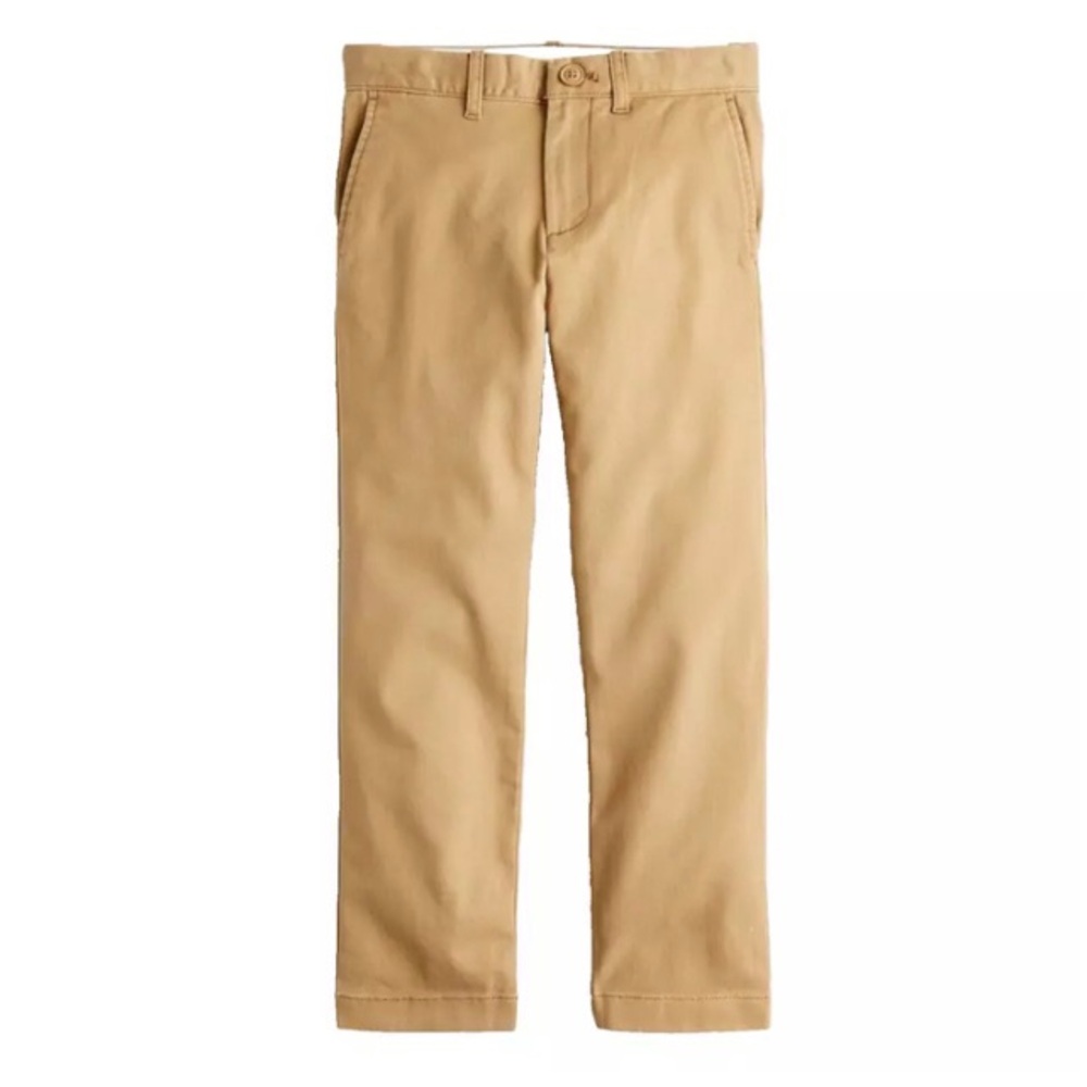 J. Crew Boys' Stretch Chino Pant Crewcuts Melted Caramel BNWT Size 16 Preppy